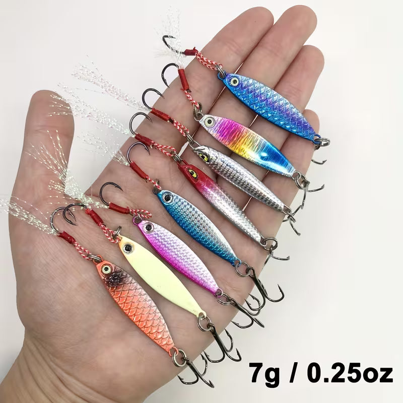 30pcs micro-jig set 7g-10g